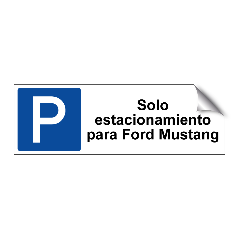 Solo estacionamiento para Ford Mustang