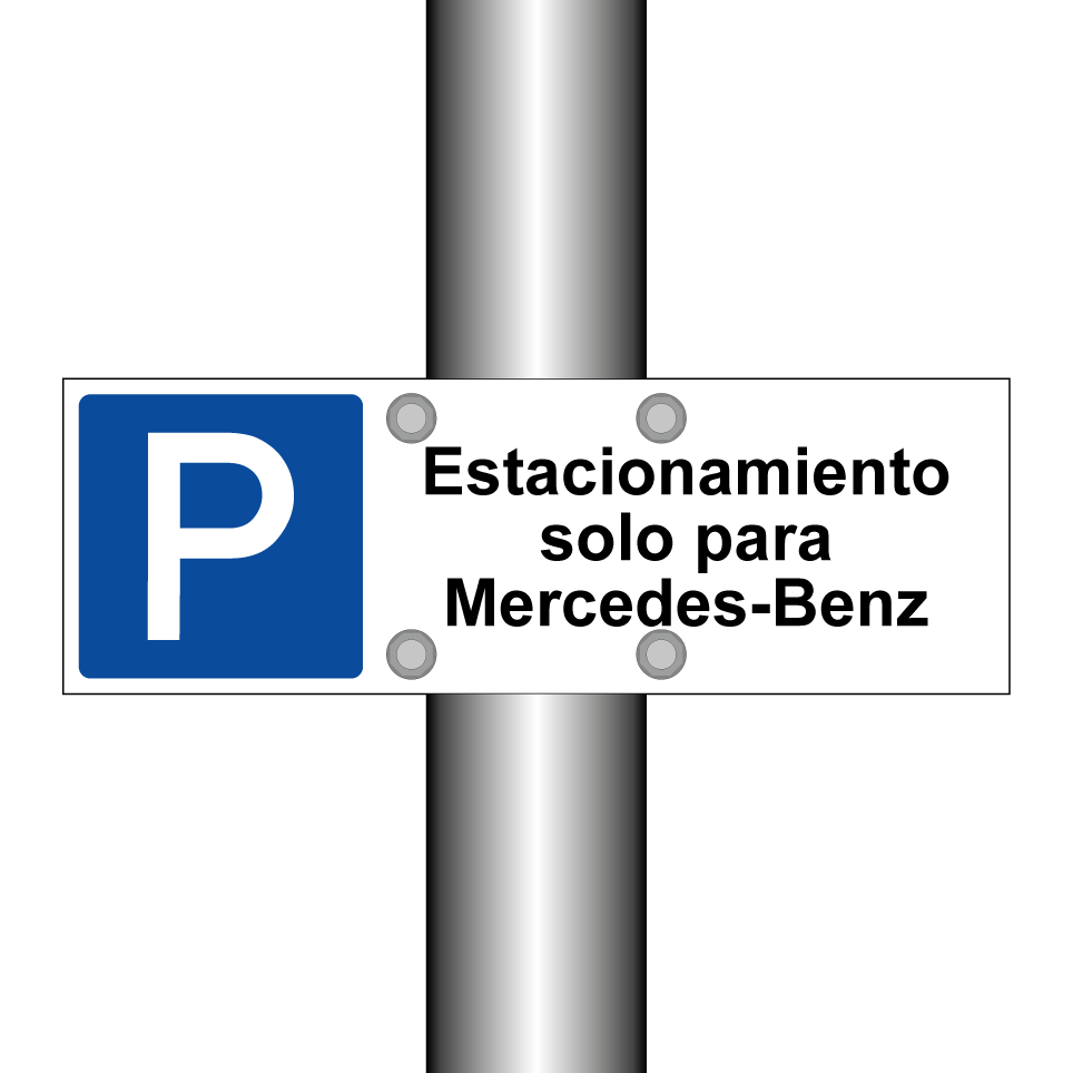 Estacionamiento solo para Mercedes-Benz