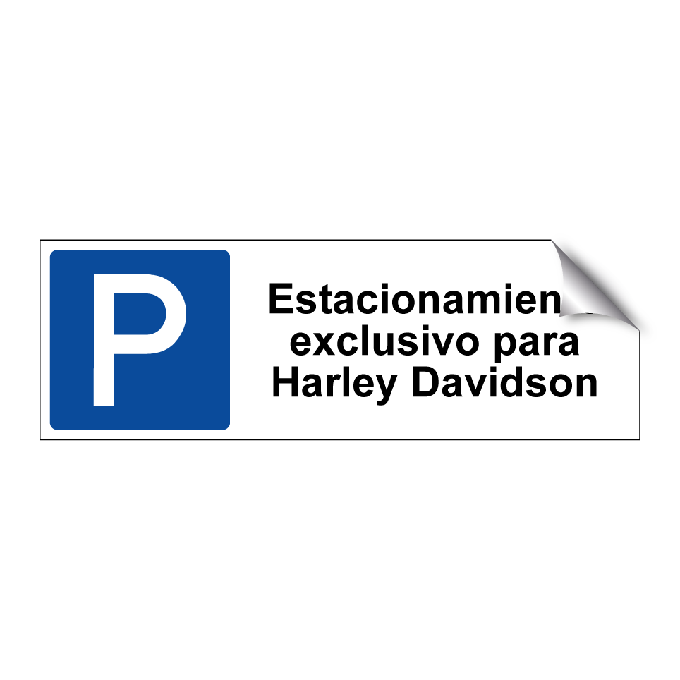 Estacionamiento exclusivo para Harley Davidson