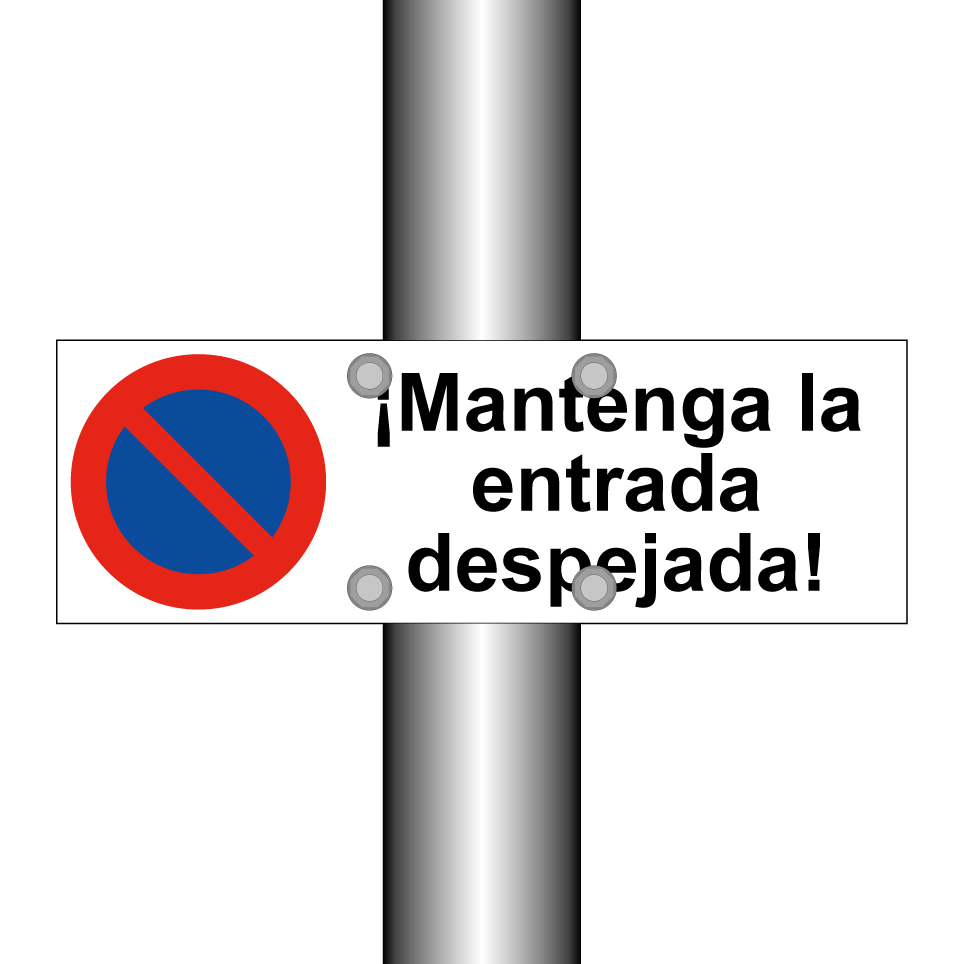 ¡Mantenga la entrada despejada!