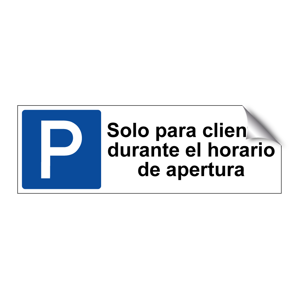 Solo para clientes durante el horario de apertura