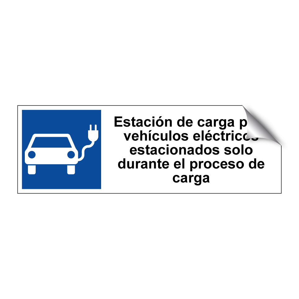 Estación de carga para vehículos eléctricos estacionados solo durante el proceso de carga