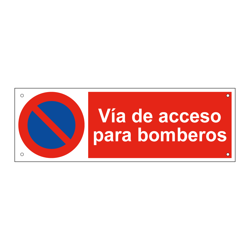 Vía de acceso para bomberos