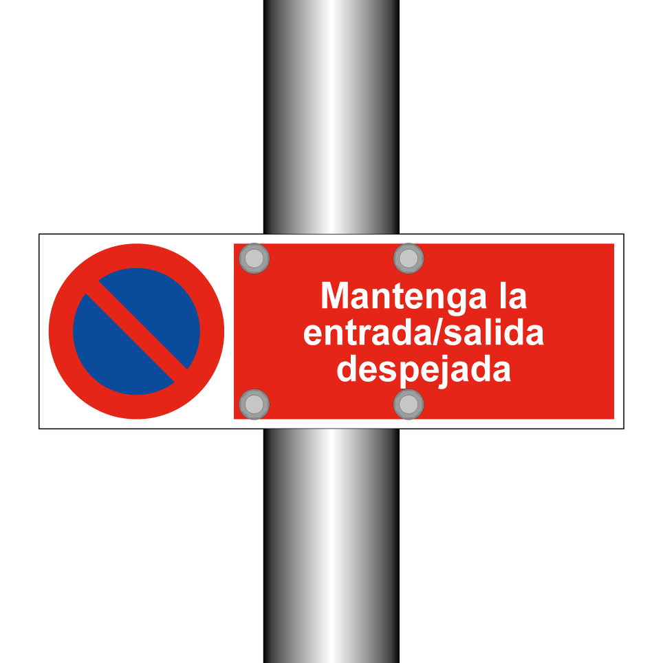 Mantenga la entrada/salida despejada
