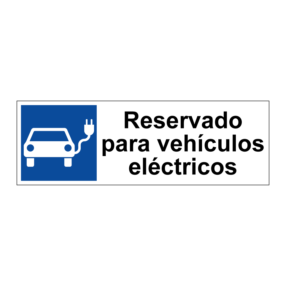 Reservado para vehículos eléctricos
