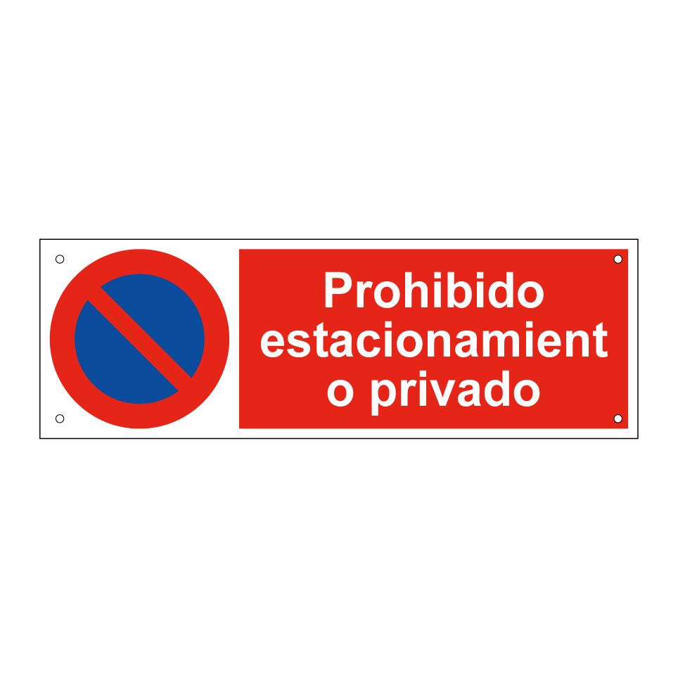 Prohibido estacionamiento privado