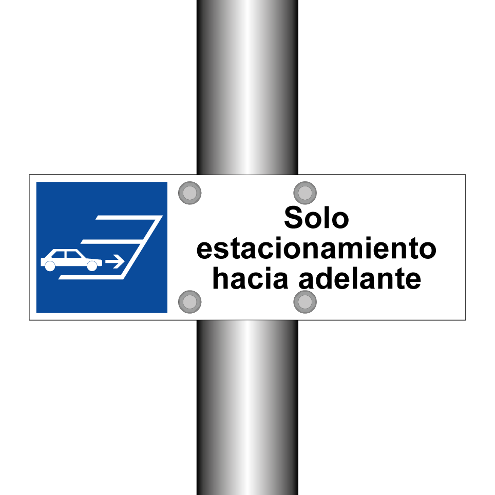 Solo estacionamiento hacia adelante
