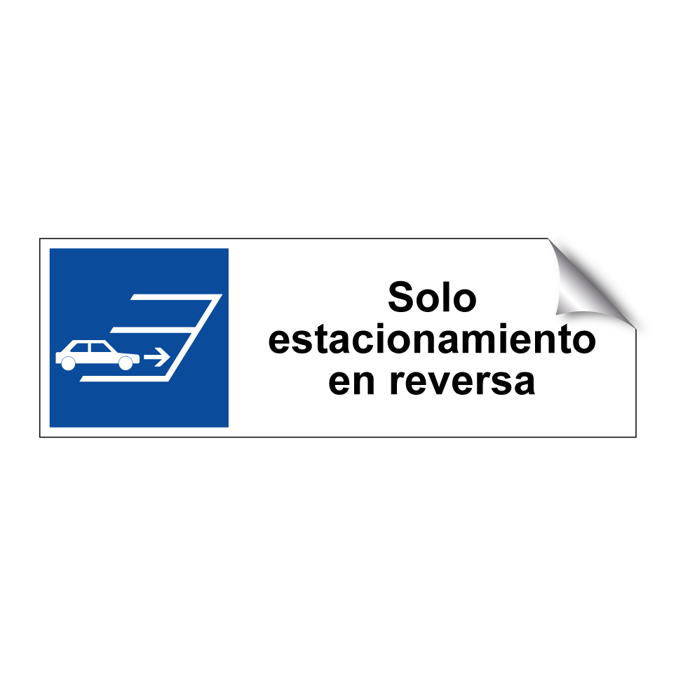 Solo estacionamiento en reversa