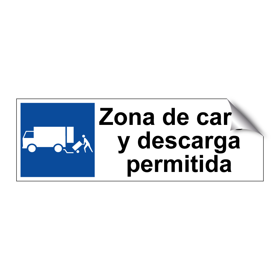 Zona de carga y descarga permitida
