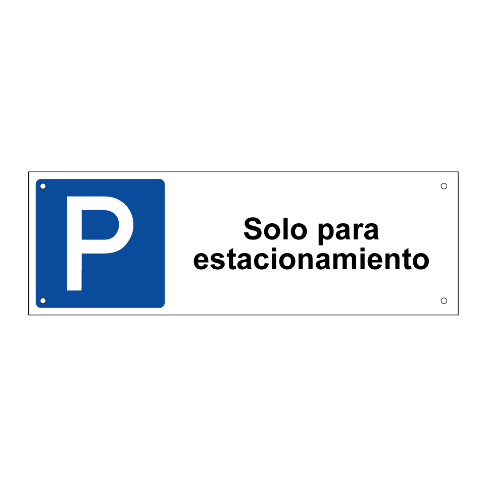 Solo para estacionamiento