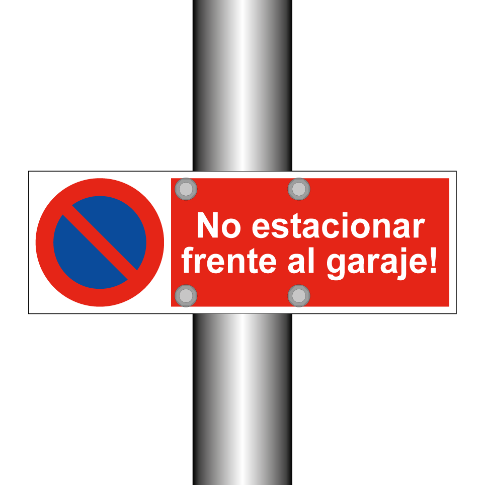 No estacionar frente al garaje!