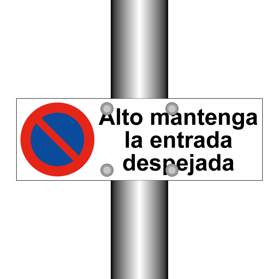 Alto mantenga la entrada despejada