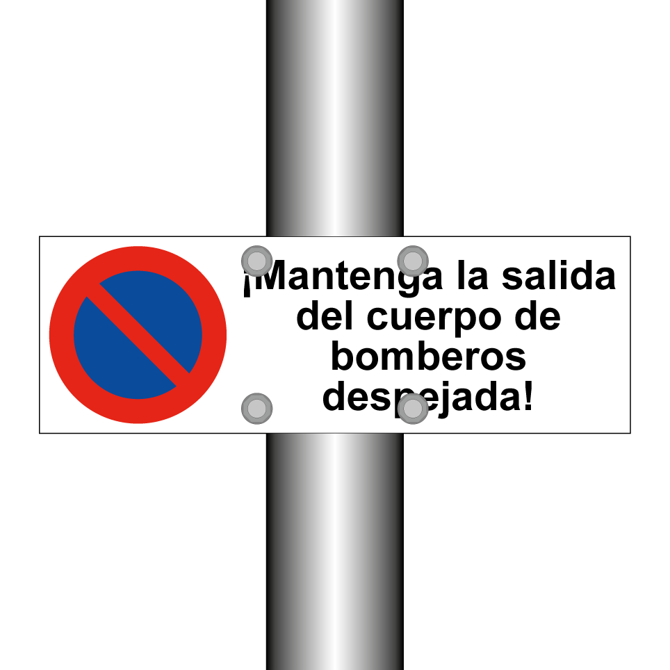 ¡Mantenga la salida del cuerpo de bomberos despejada!