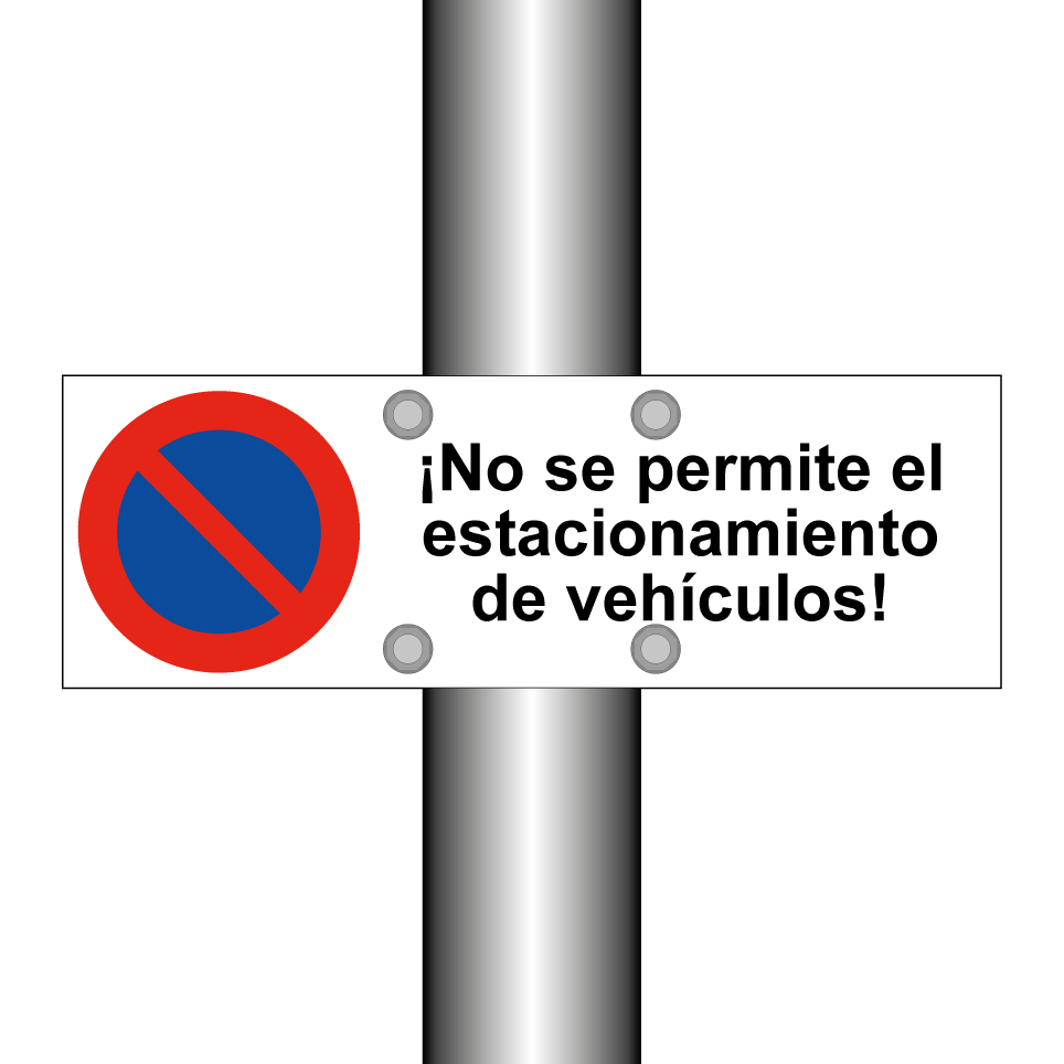 ¡No se permite el estacionamiento de vehículos!