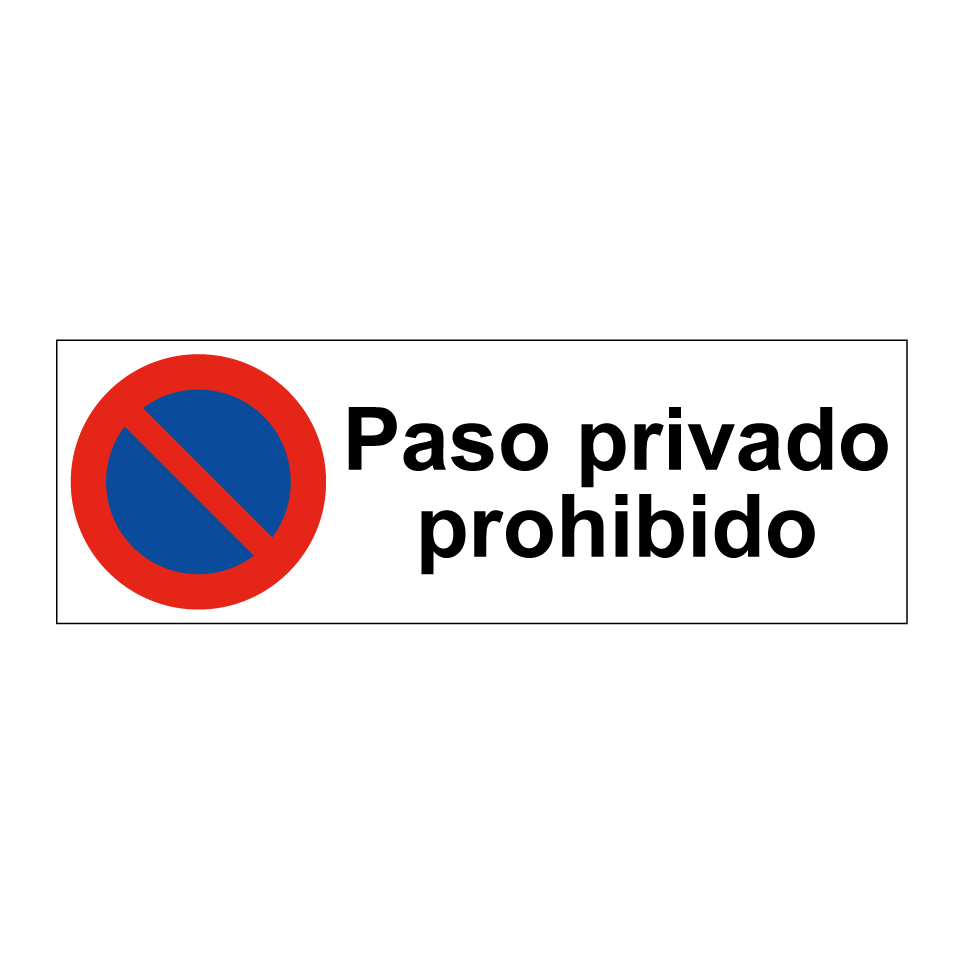 Paso privado prohibido