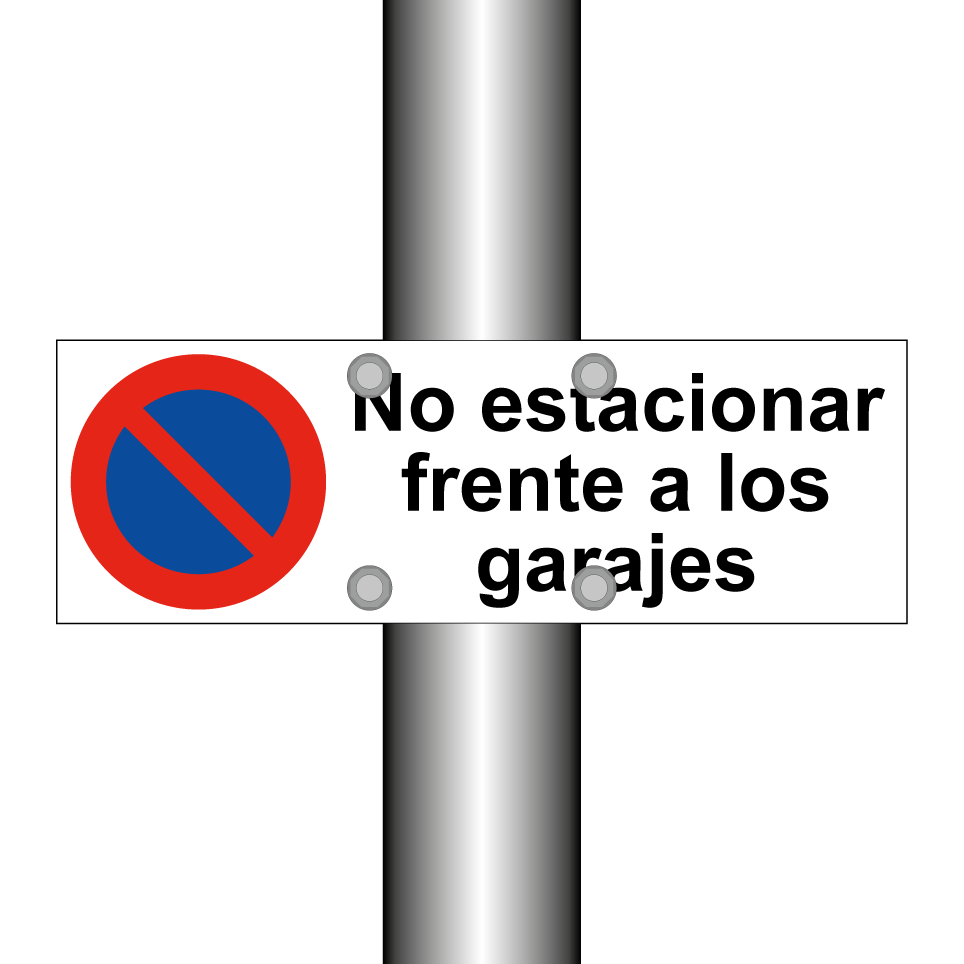 No estacionar frente a los garajes