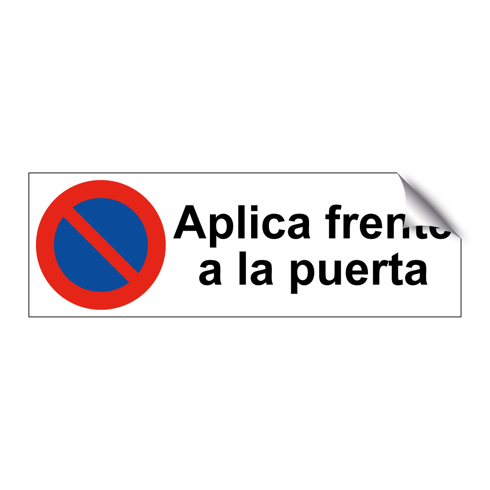 Aplica frente a la puerta