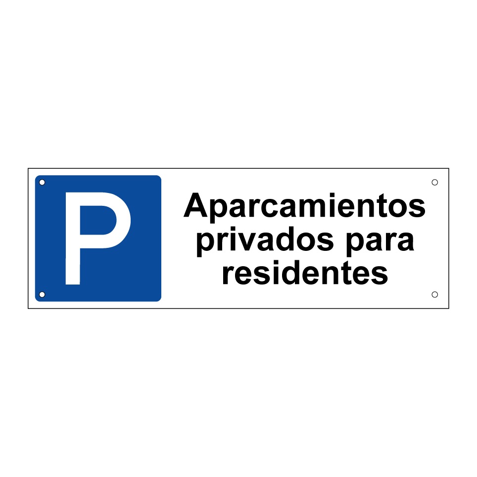 Aparcamientos privados para residentes