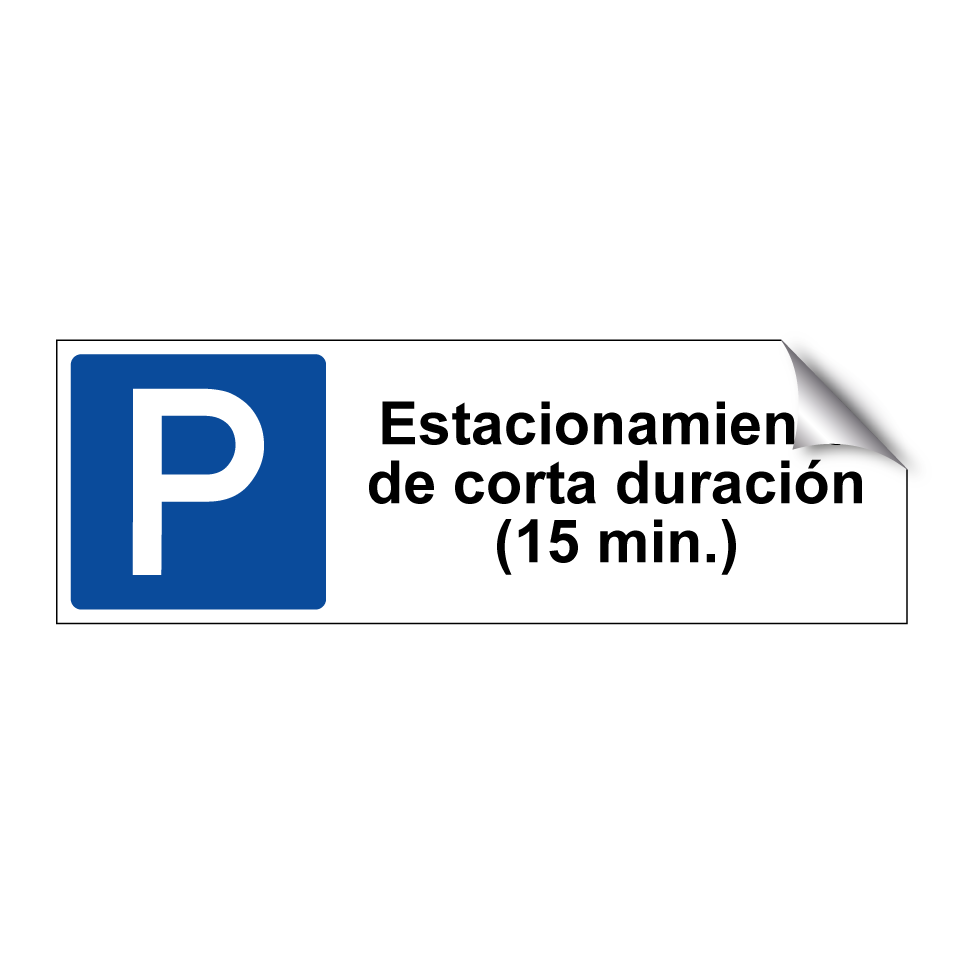 Estacionamiento de corta duración (15 min.)