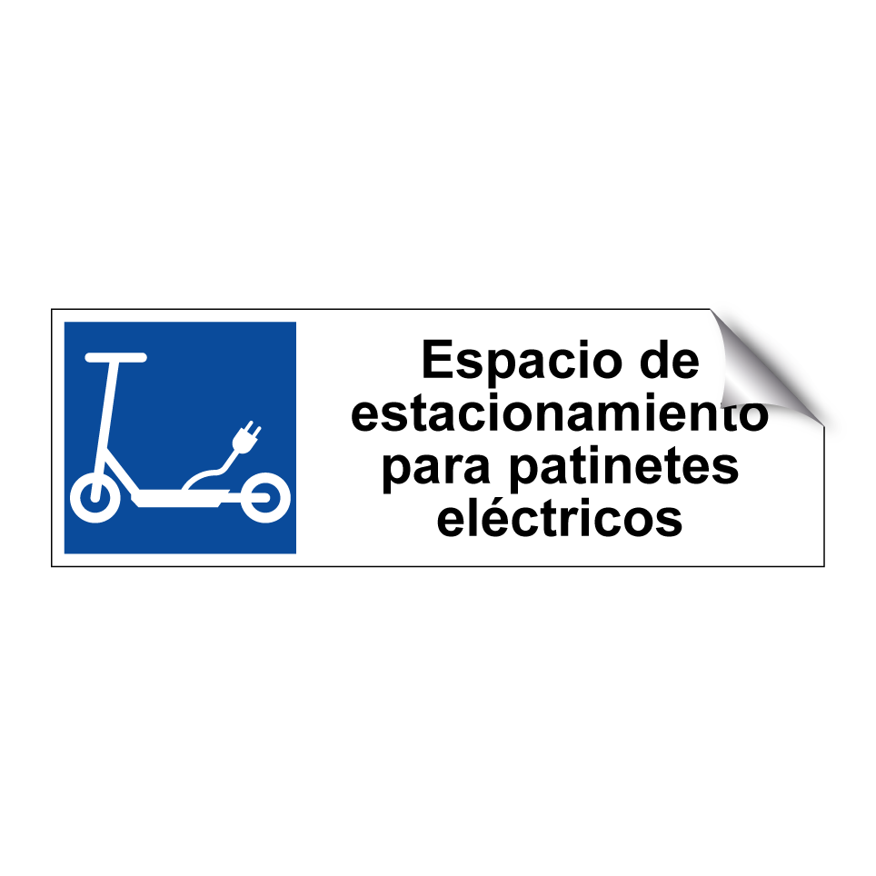 Espacio de estacionamiento para patinetes eléctricos