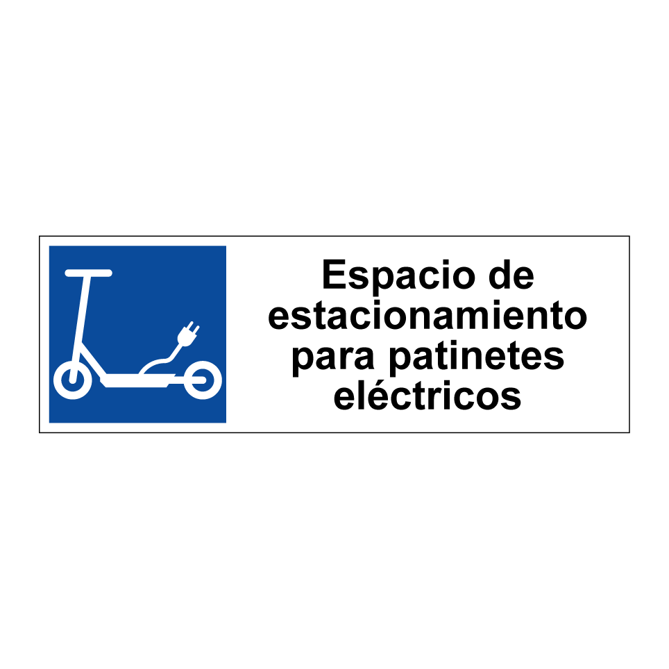 Espacio de estacionamiento para patinetes eléctricos