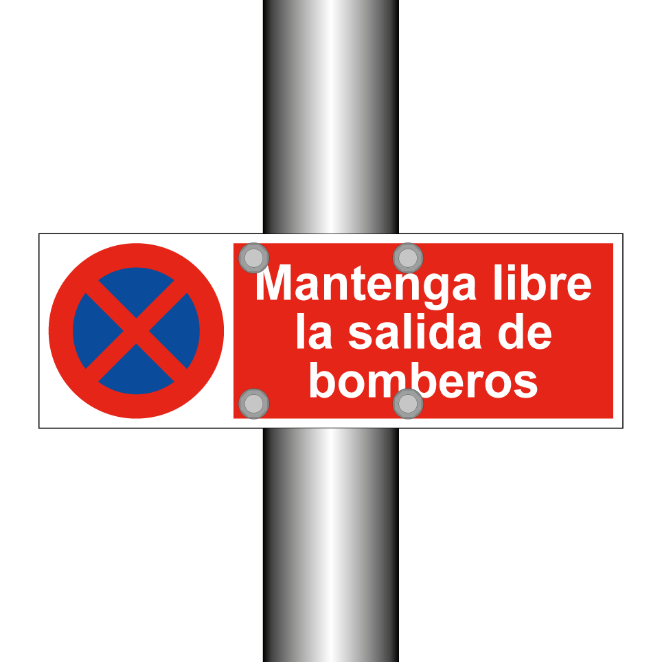 Mantenga libre la salida de bomberos