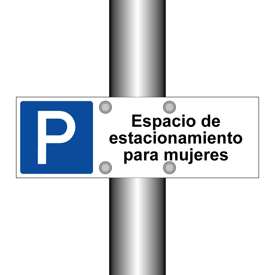 Espacio de estacionamiento para mujeres