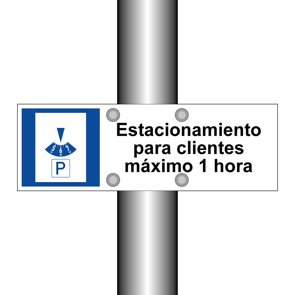 Estacionamiento para clientes máximo 1 hora
