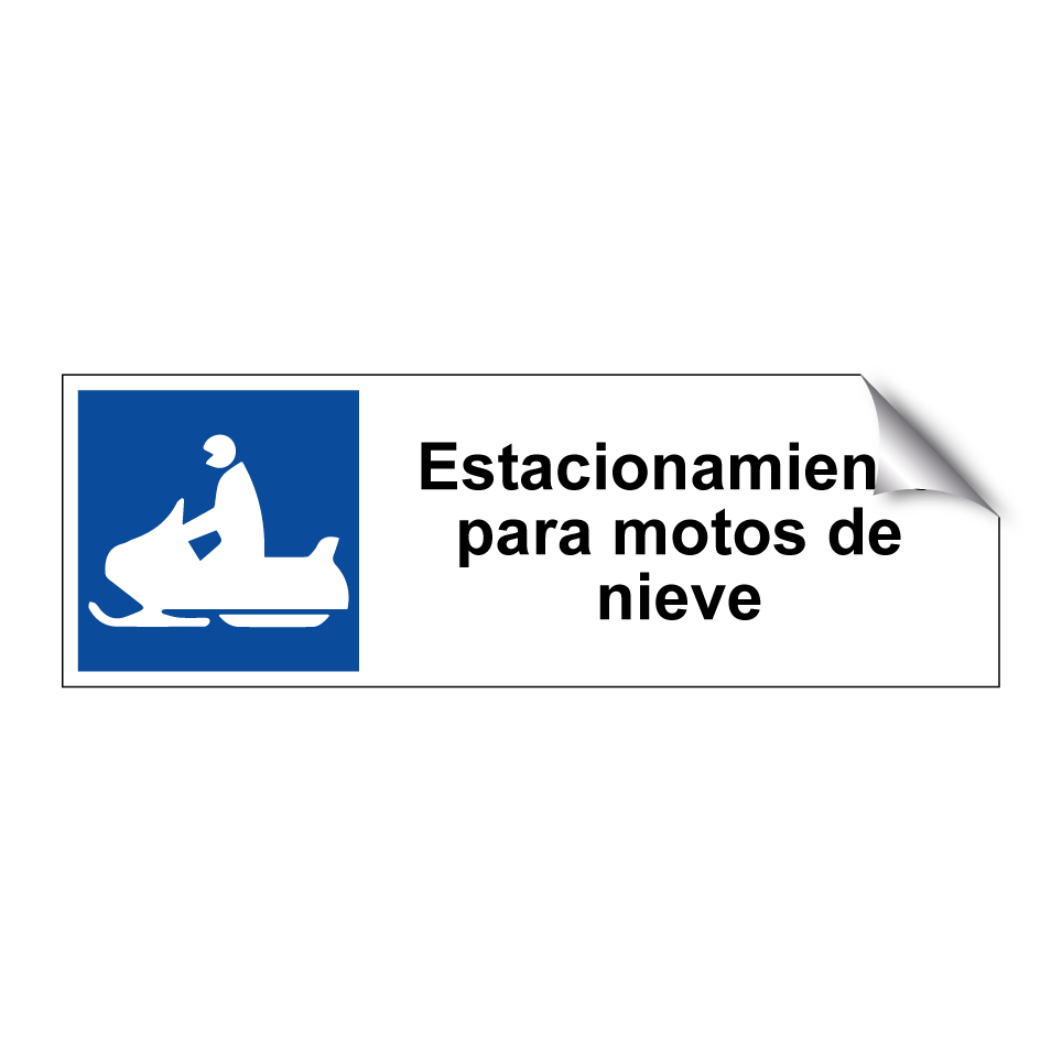 Estacionamiento para motos de nieve