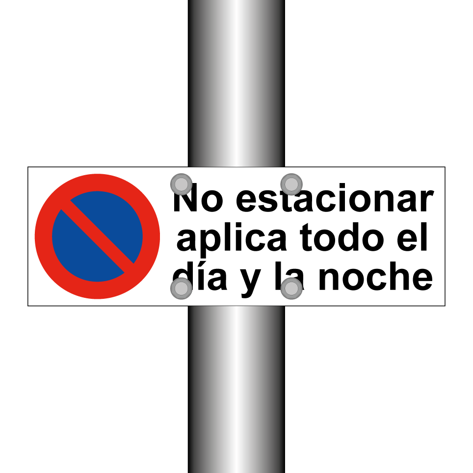 No estacionar aplica todo el día y la noche