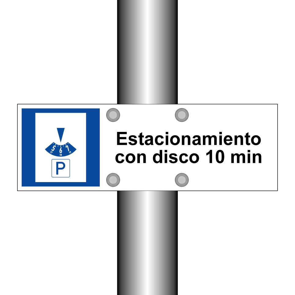 Estacionamiento con disco 10 min
