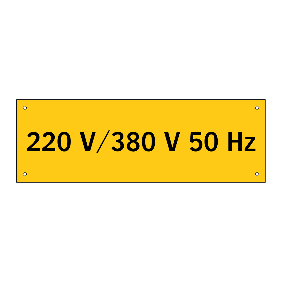 220 V/380 V 50 Hz