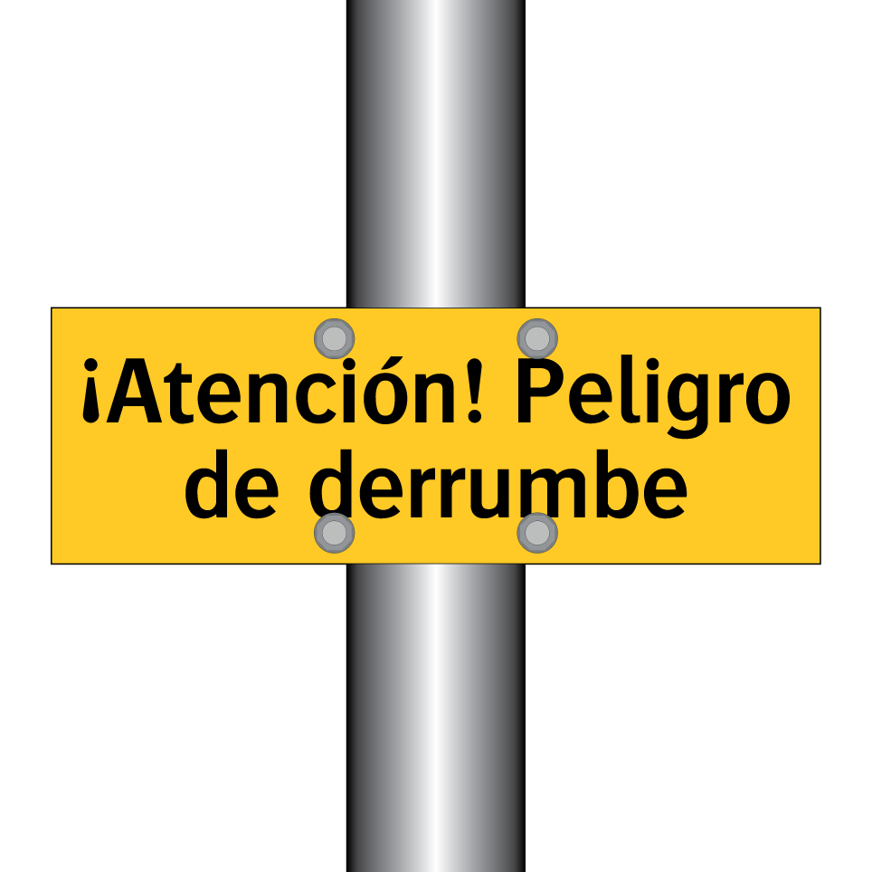 ¡Atención! Peligro de derrumbe