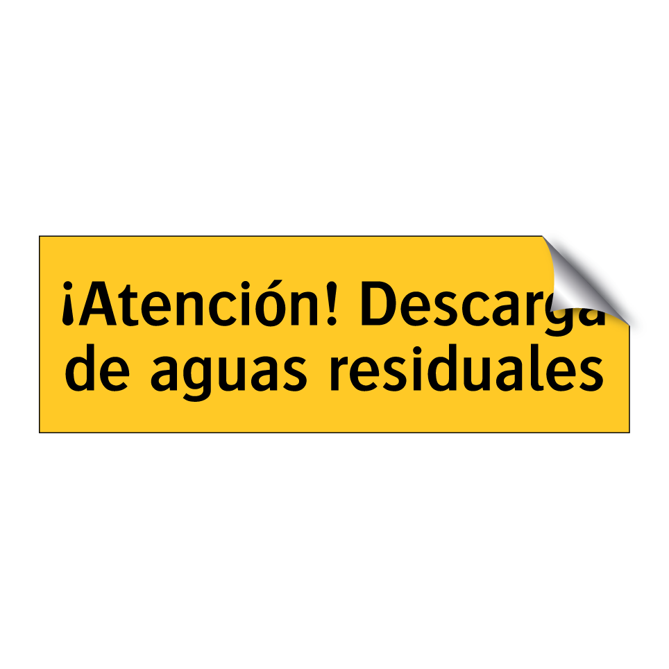 ¡Atención! Descarga de aguas residuales