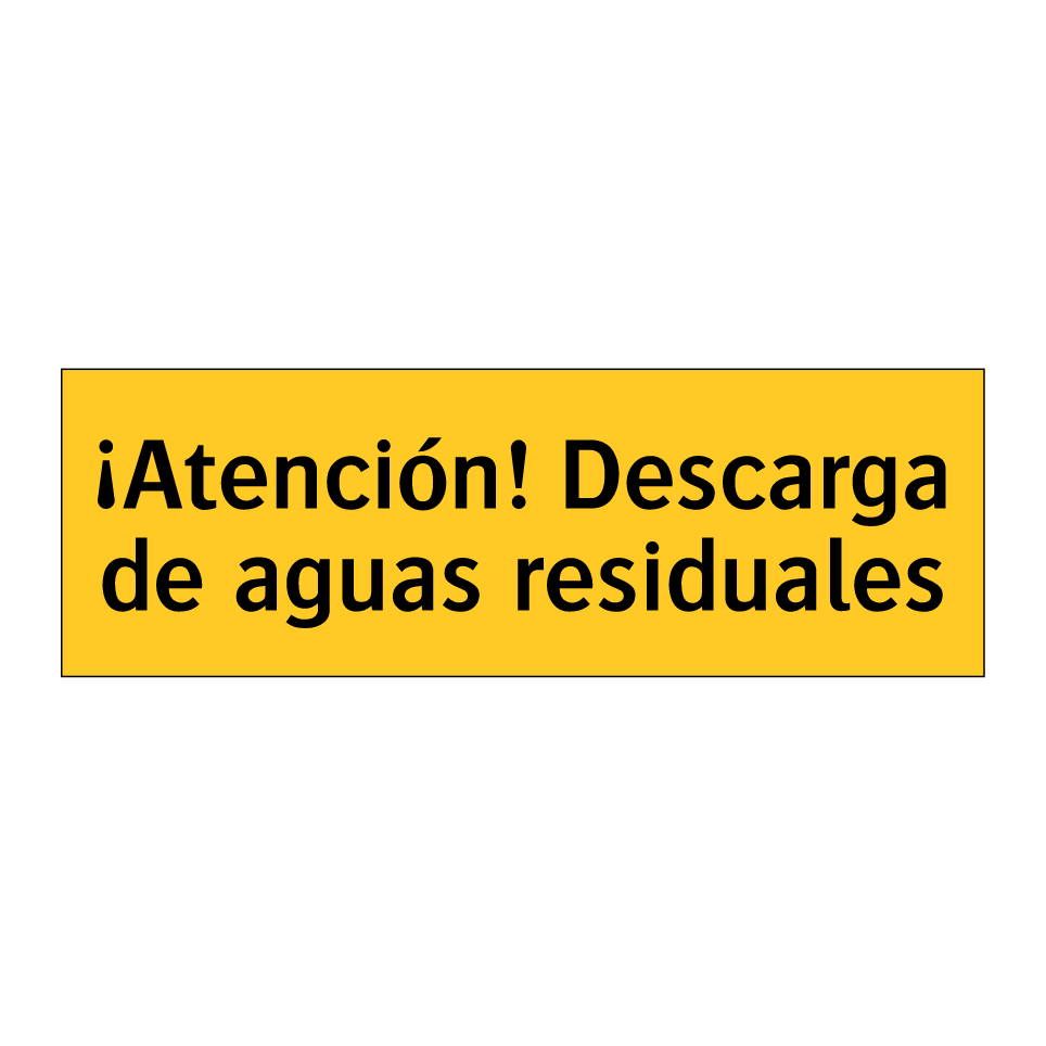 ¡Atención! Descarga de aguas residuales