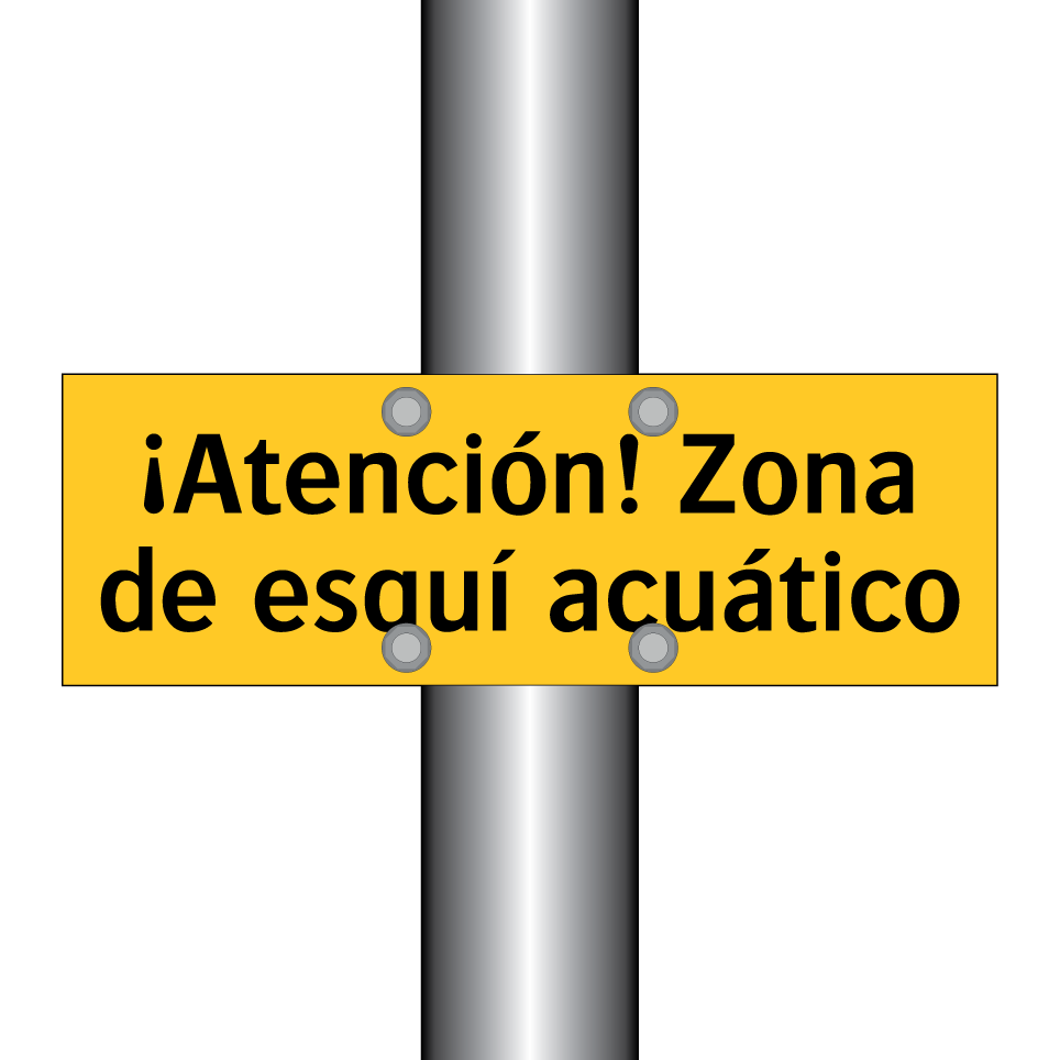 ¡Atención! Zona de esquí acuático