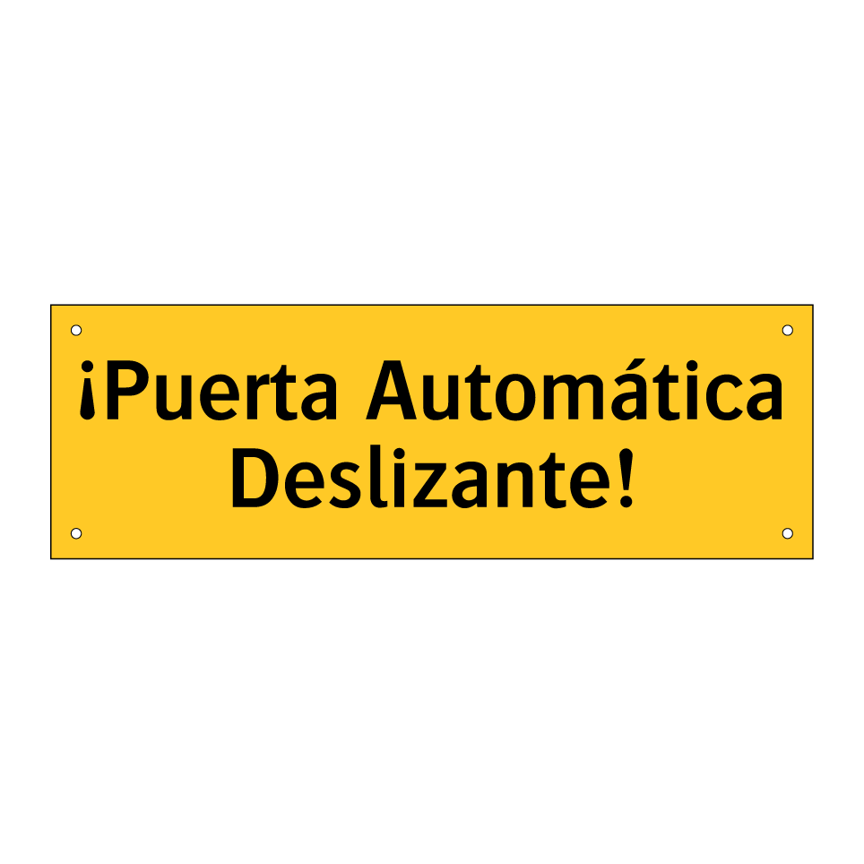 ¡Puerta Automática Deslizante!