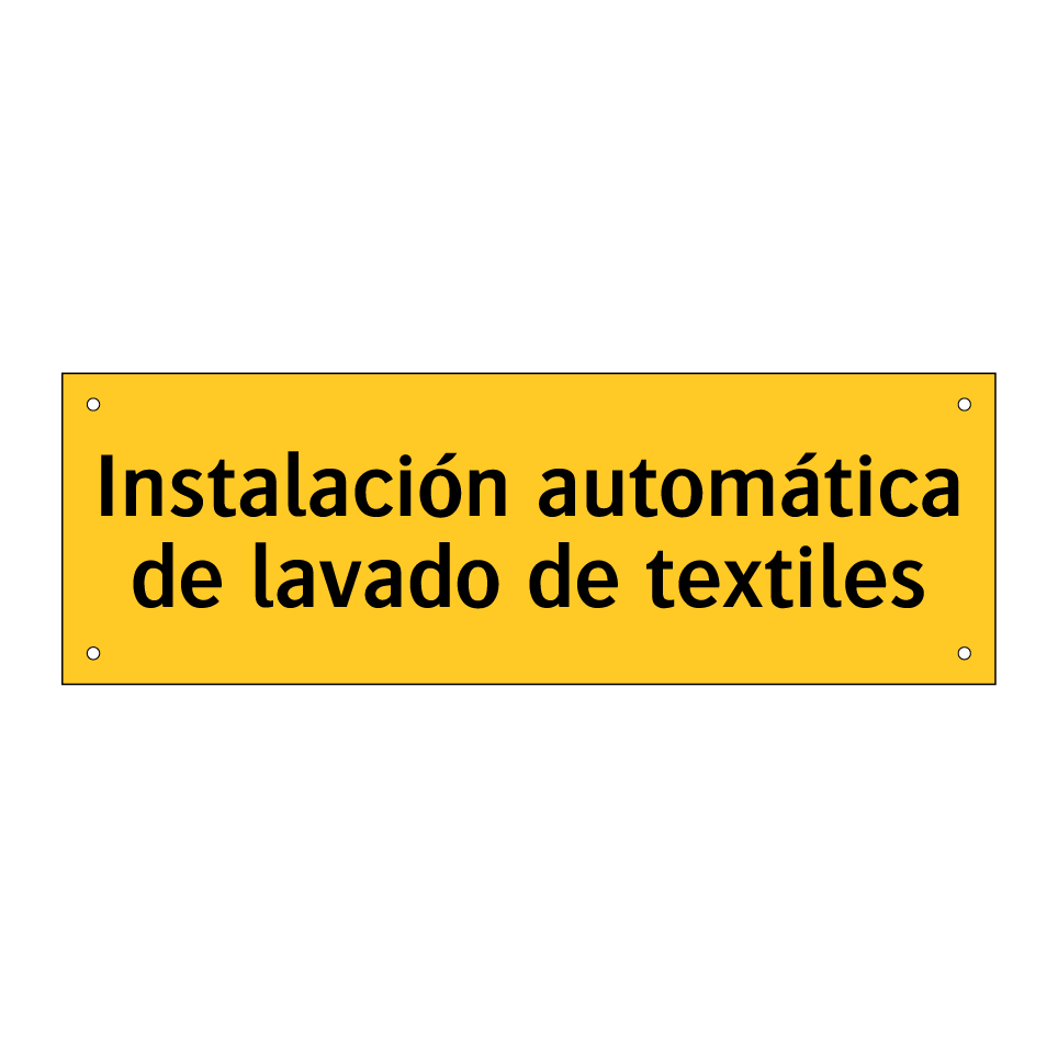 Instalación automática de lavado de textiles