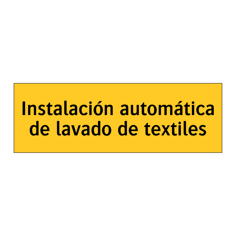 Instalación automática de lavado de textiles