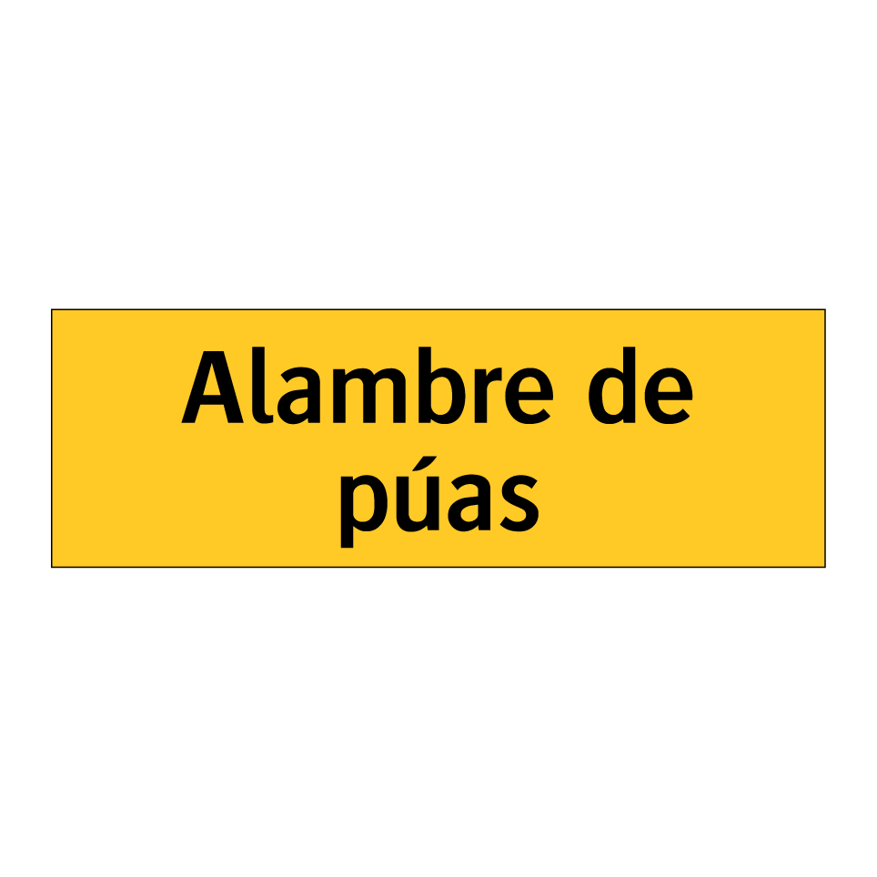 Alambre de púas