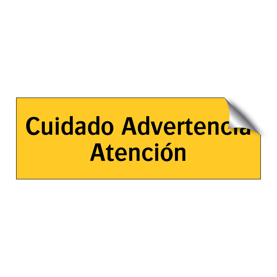 Cuidado Advertencia Atención