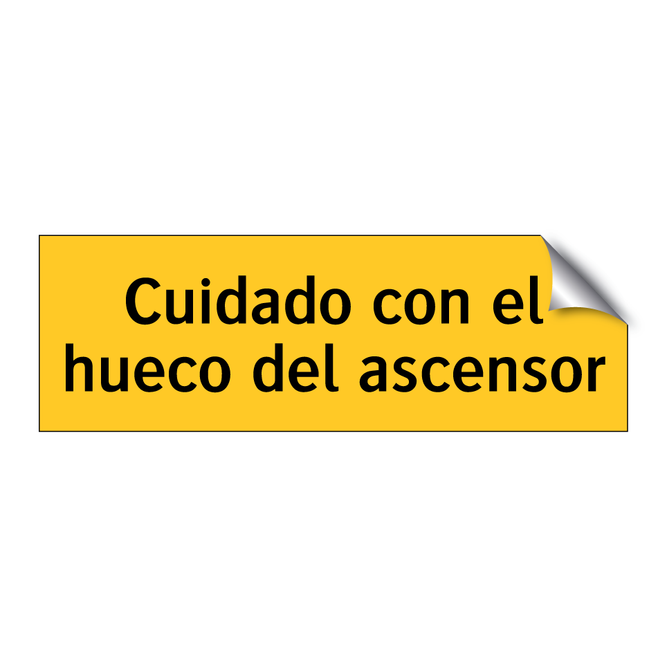 Cuidado con el hueco del ascensor