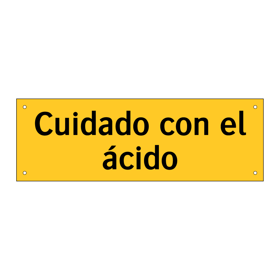 Cuidado con el ácido