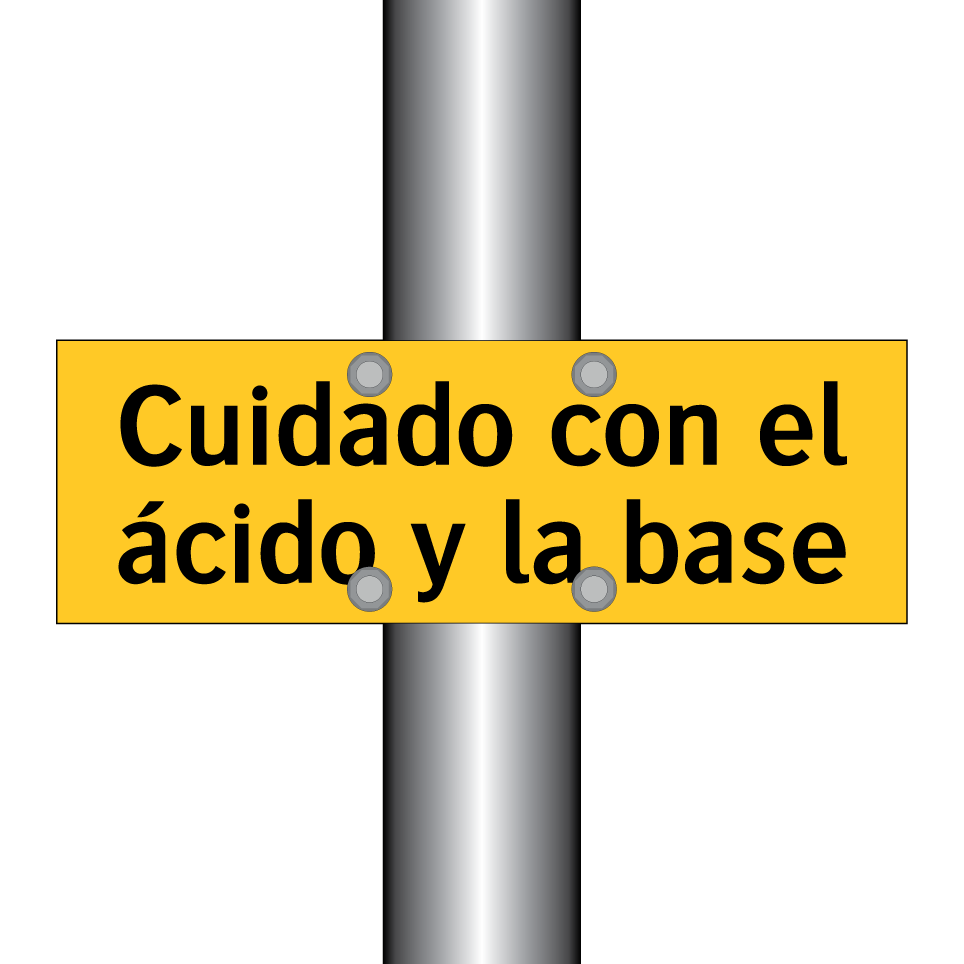 Cuidado con el ácido y la base
