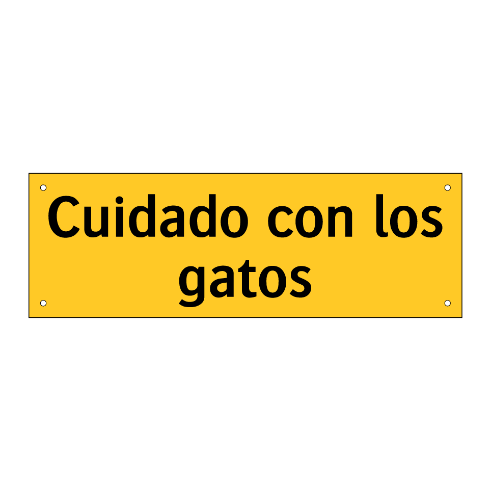 Cuidado con los gatos