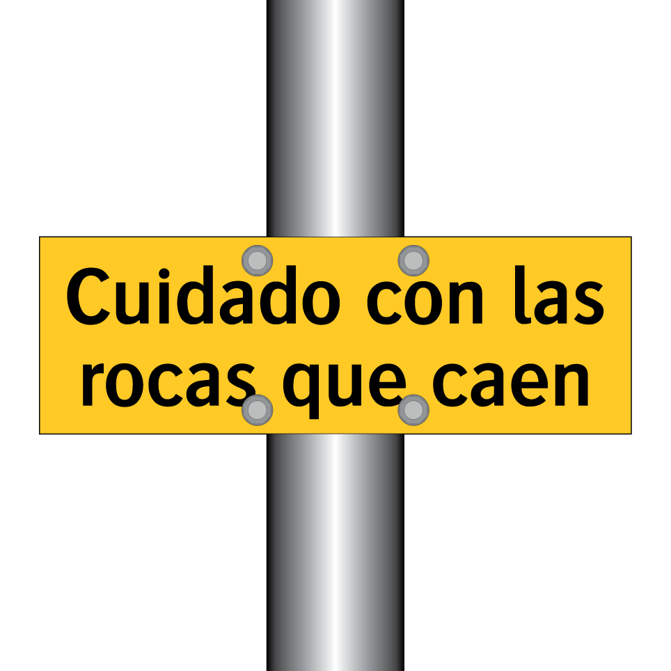 Cuidado con las rocas que caen