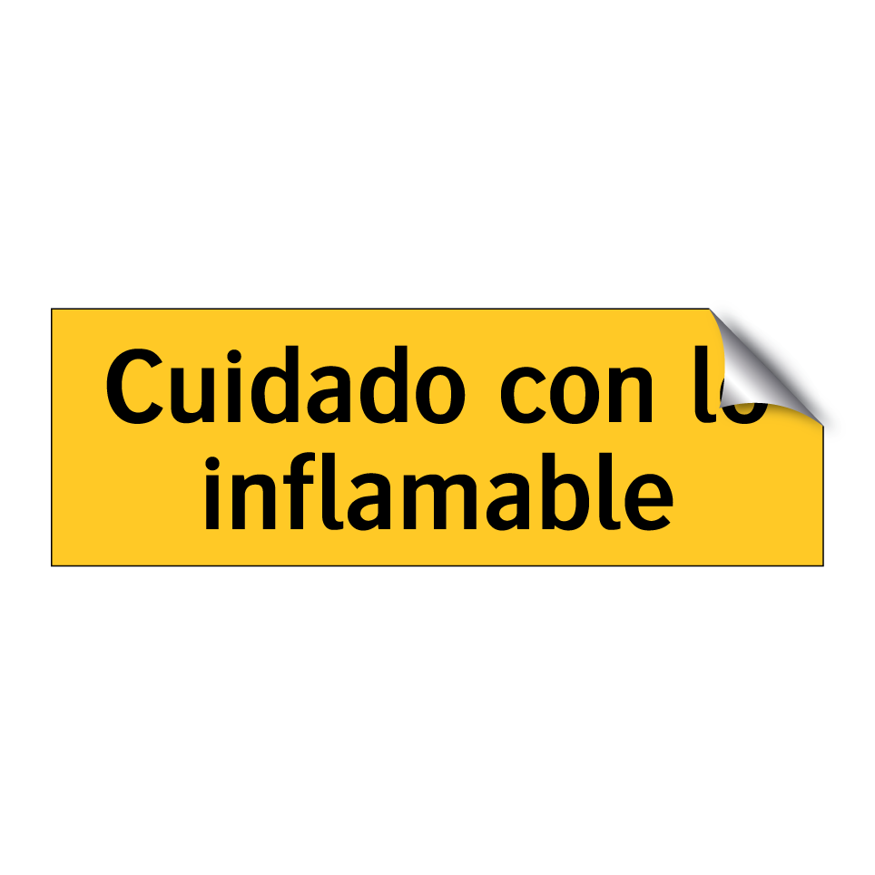Cuidado con lo inflamable