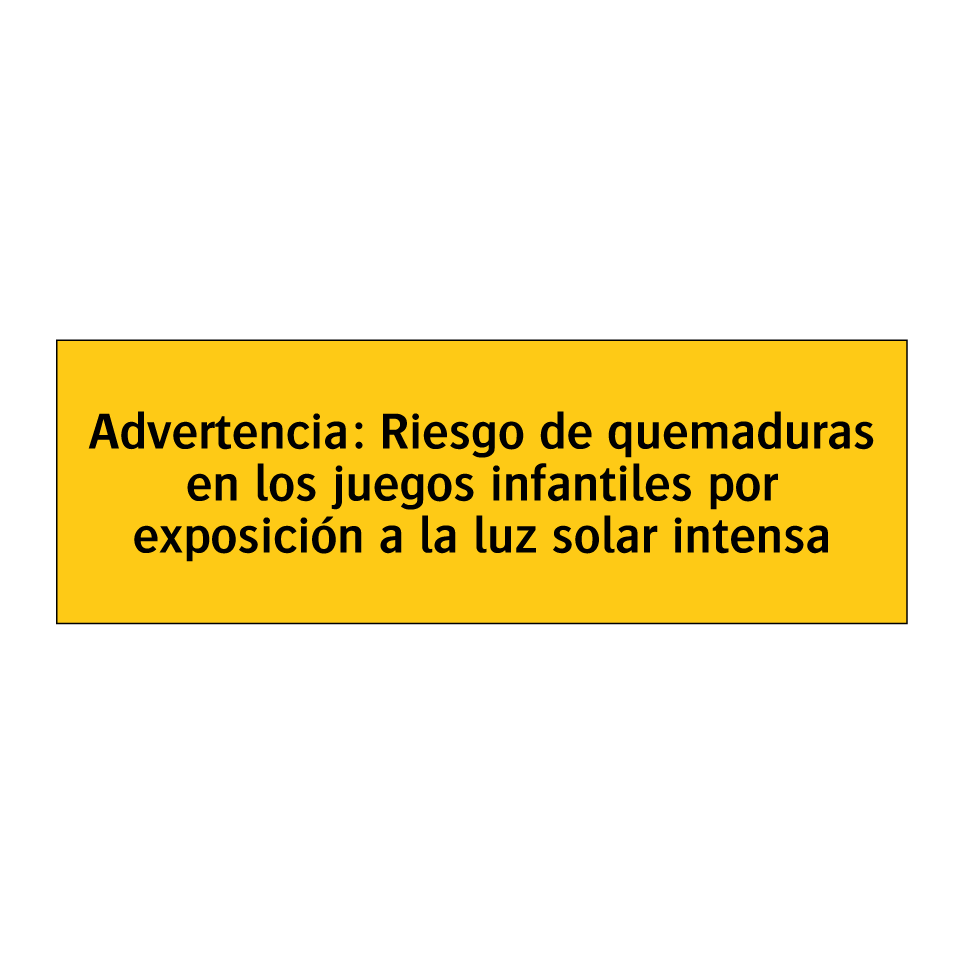Advertencia: Riesgo de quemaduras en los juegos infantiles por exposición a la luz solar intensa