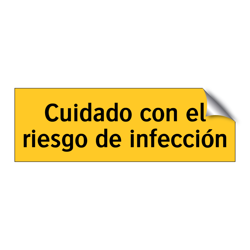 Cuidado con el riesgo de infección