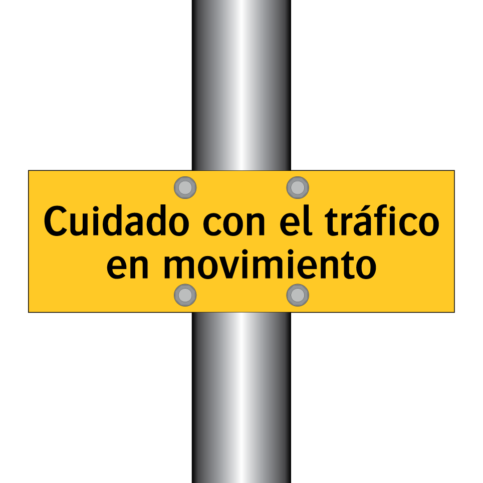 Cuidado con el tráfico en movimiento